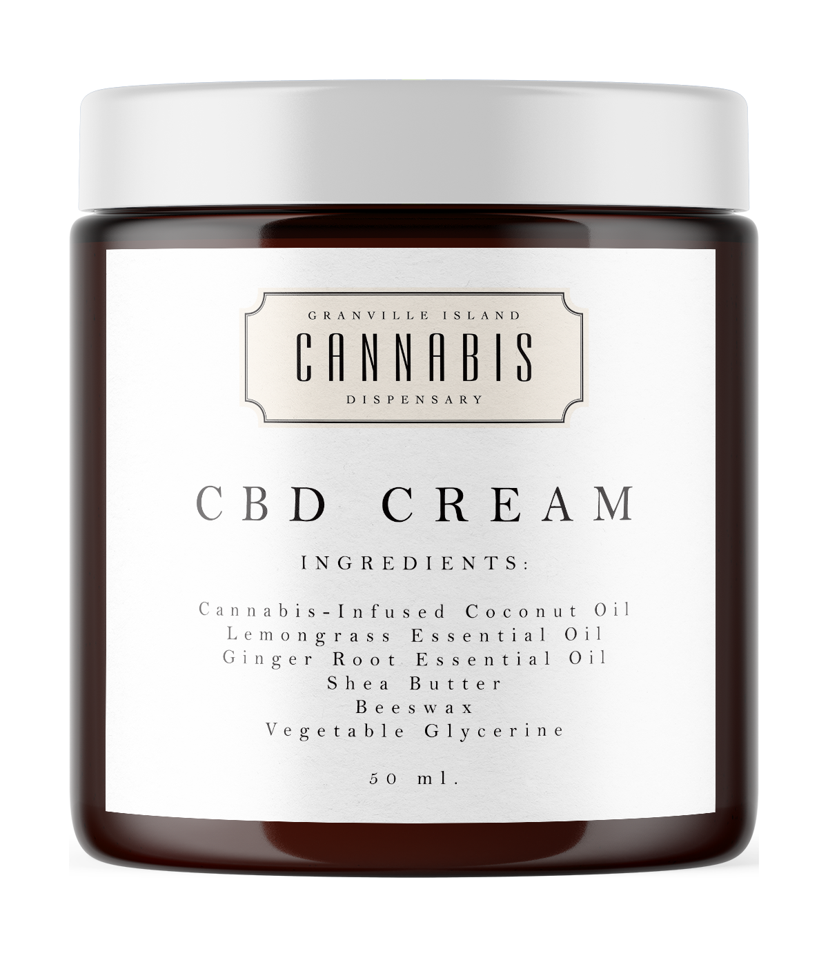 Cbd Topical Cream All Natural Granville Island Cannabis