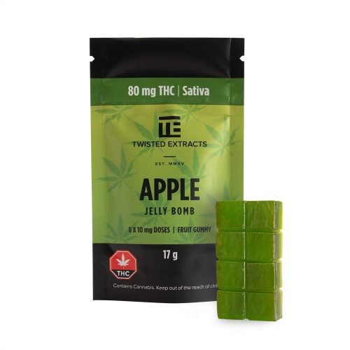 Twisted Extracts Sativa Jelly Bombs (80mg THC) - Image 2