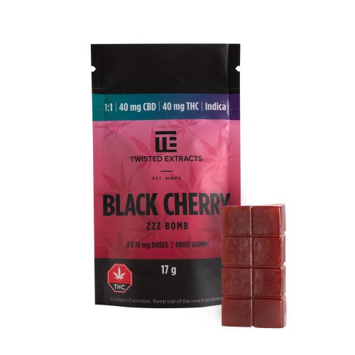 Twisted Extracts Indica 1:1 Jelly Bombs (40mg THC/40mg CBD) - Image 3