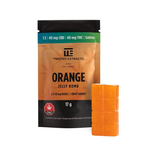 Twisted Extracts Sativa 1:1 Jelly Bombs (40mg THC/40mg CBD) - Image 3