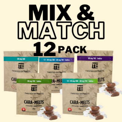 Twisted Extracts Cara Melts - Choose 12 Pack Mix & Match