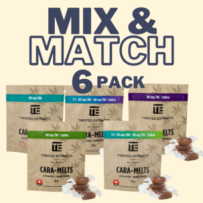 Twisted Extracts Cara Melts - Choose 6 Pack Mix & Match