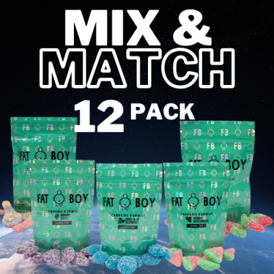 Fat Boy Cannabis Gummies (300mg THC) – Choose 12 Pack Mix & Match