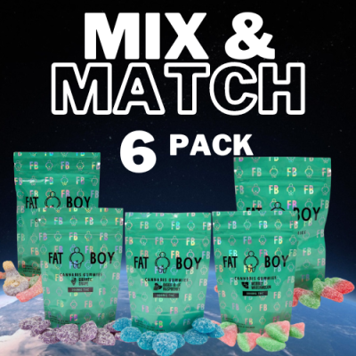 Fat Boy Cannabis Gummies (300mg THC) – Choose 6 Pack Mix & Match
